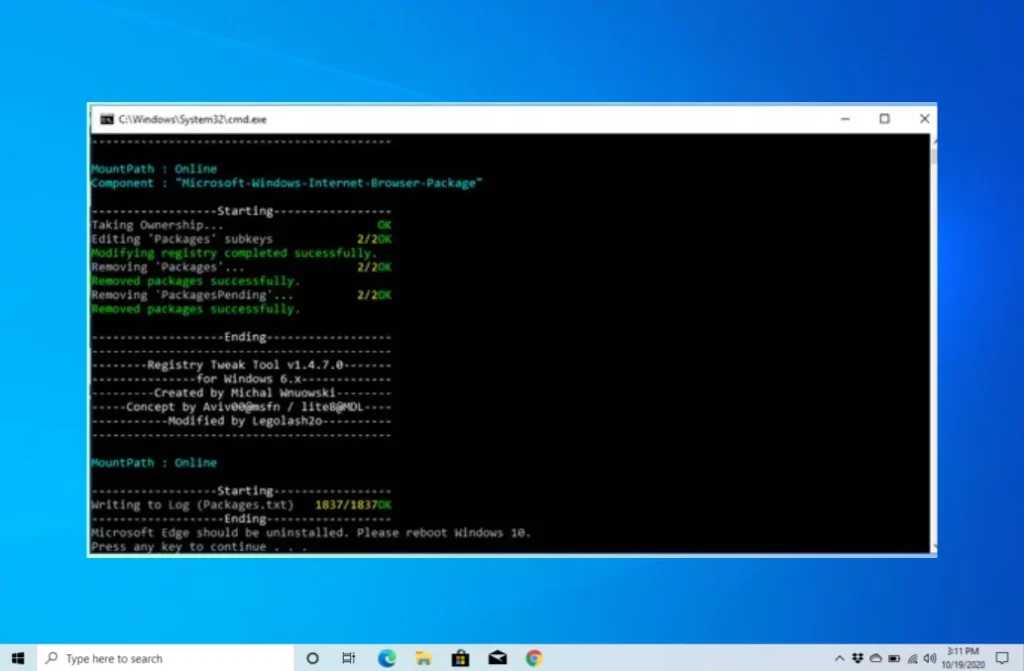 microsoft edge remover