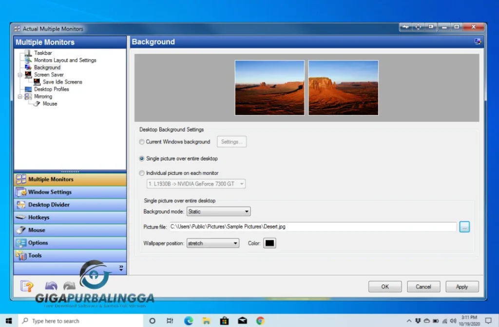 actual multiple monitors crack