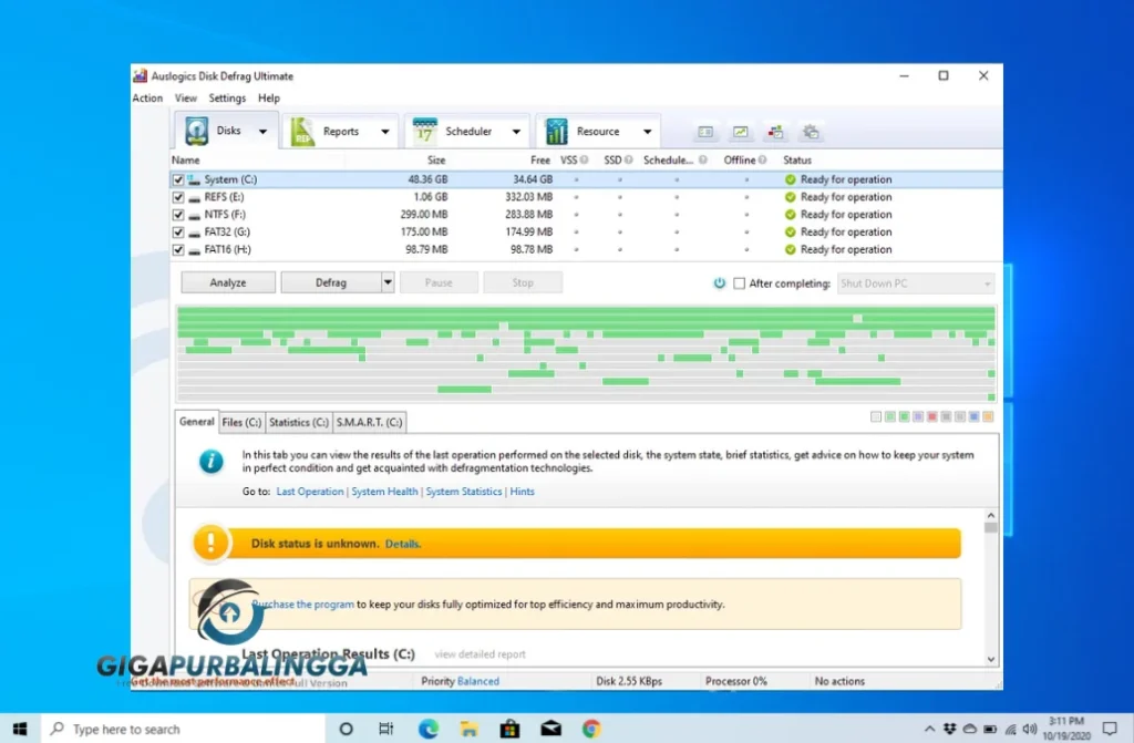 auslogics disk defrag professional download