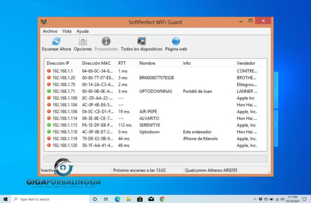 softperfect wifi guard full
