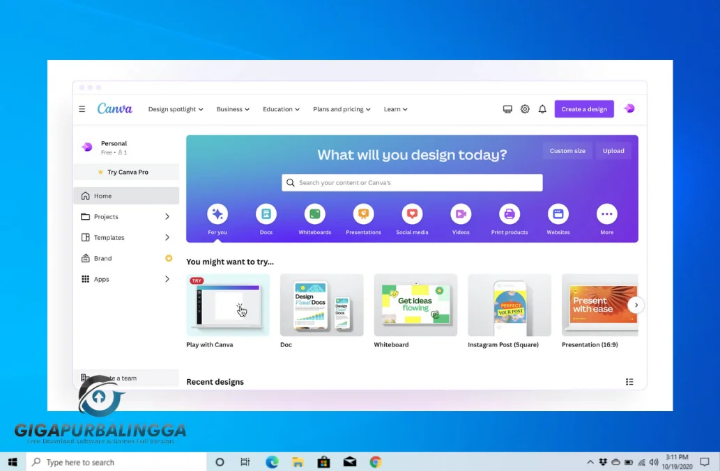 canva desktop app offline