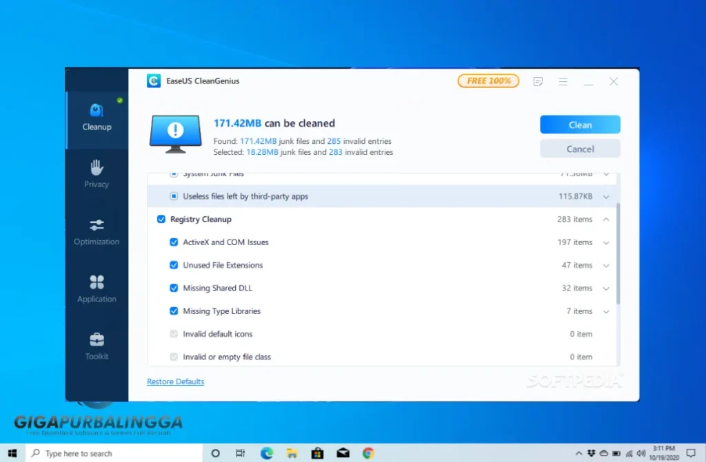 easeus cleangenius for windows 10