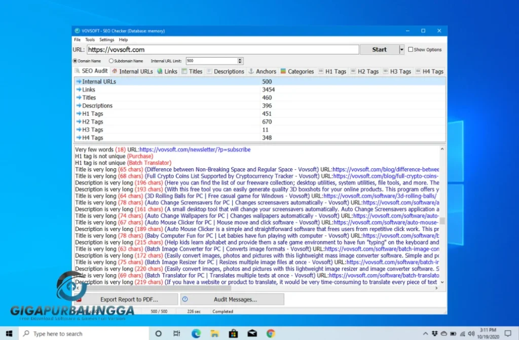 vovsoft seo checker full