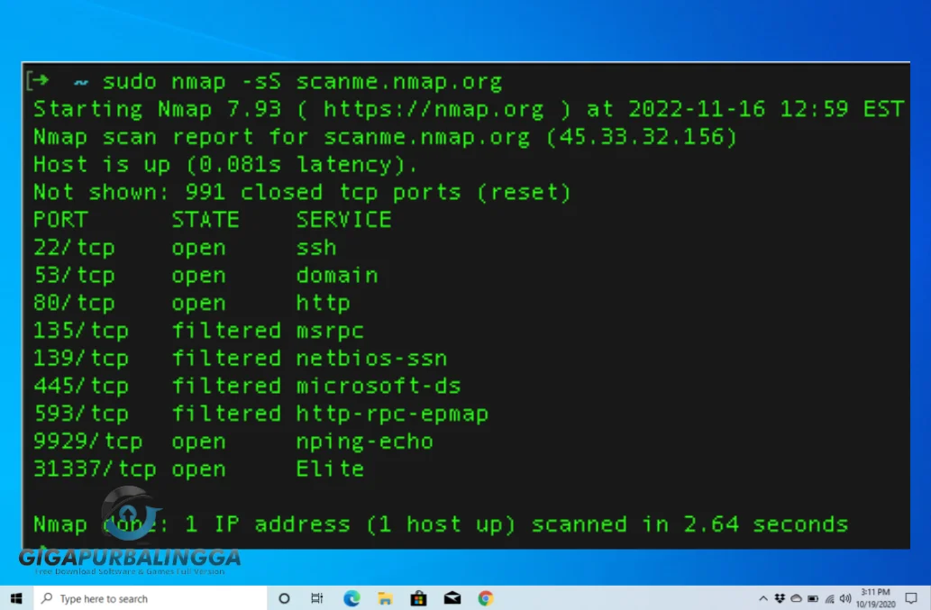 Nmap Security Scanner full