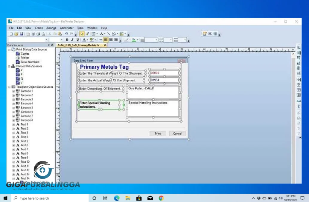argox bartender download
