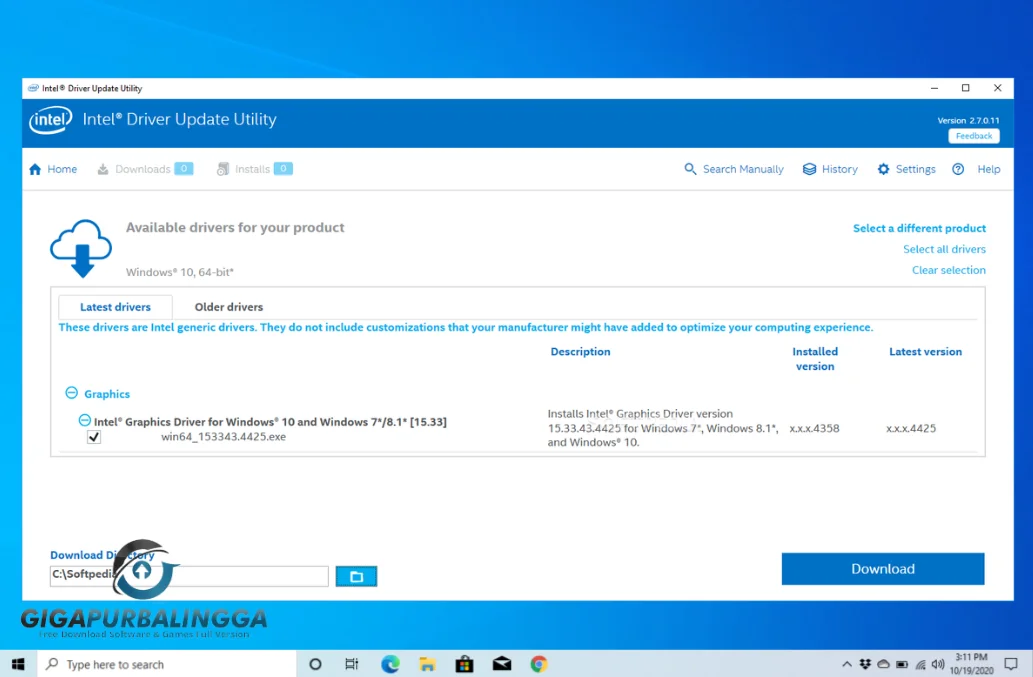intel driver update utility installer