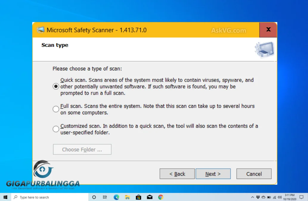 microsoft safety scanner windows 10