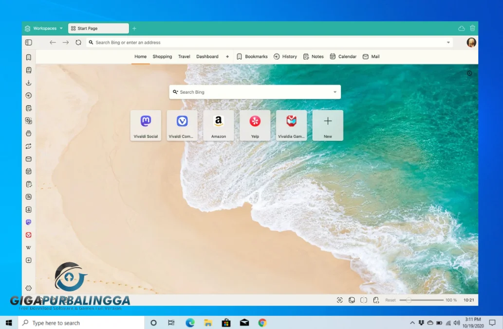 vivaldi web browser