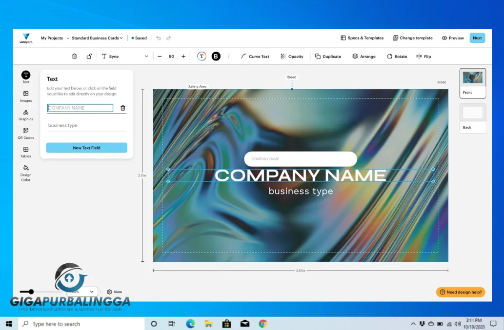 ai business card designer