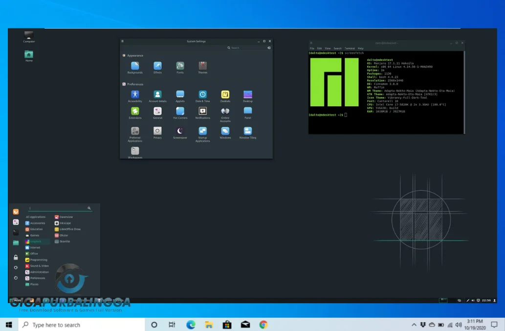 download manjaro cinnamon