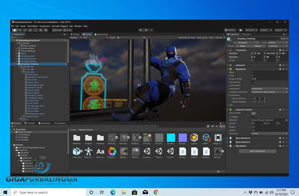 initial unity download
