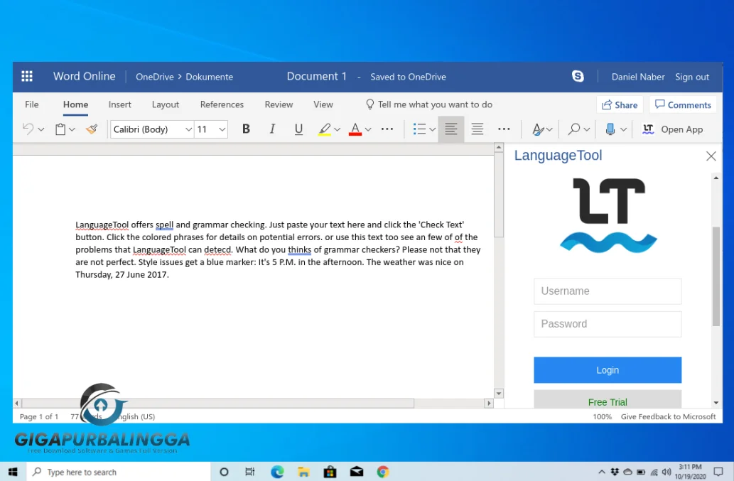 languagetool extension