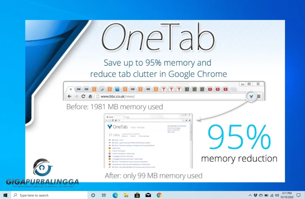 onetab firefox extension