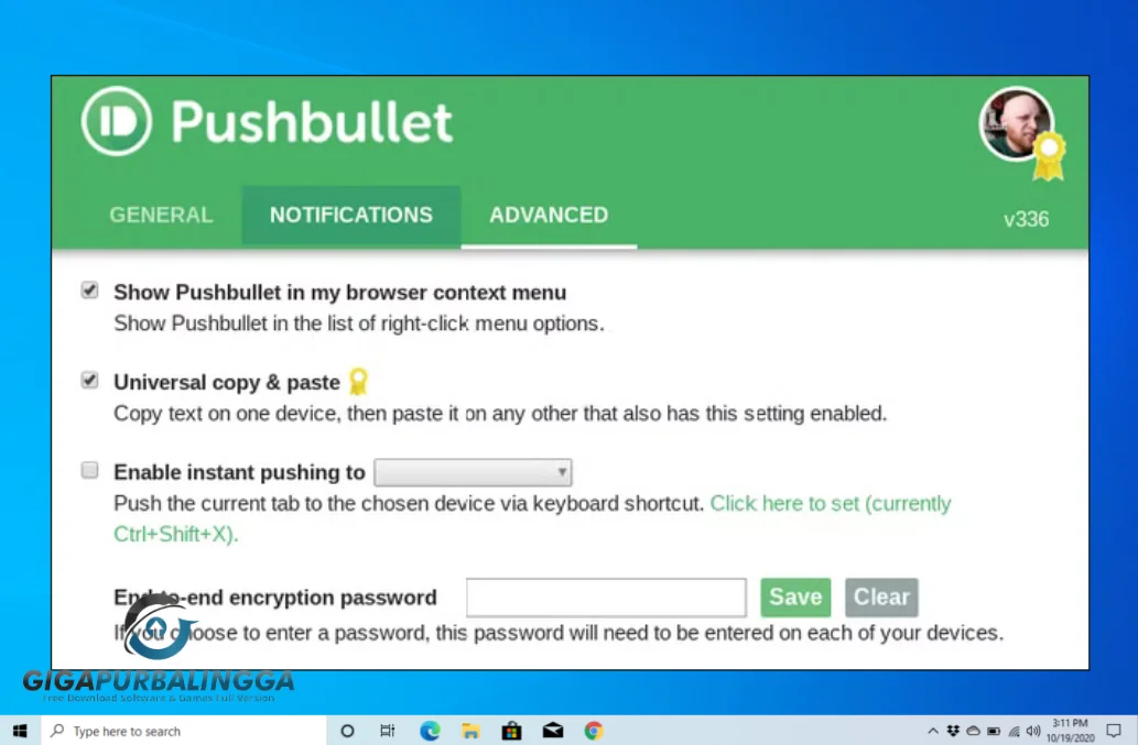 pushbullet pc download