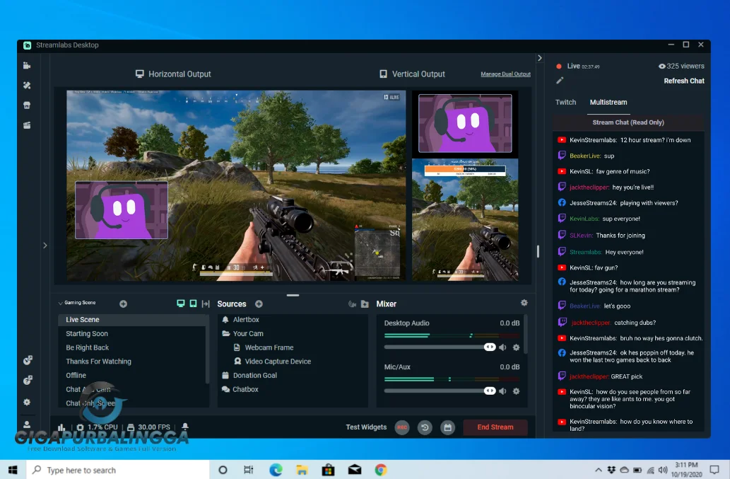 streamlabs obs настройка