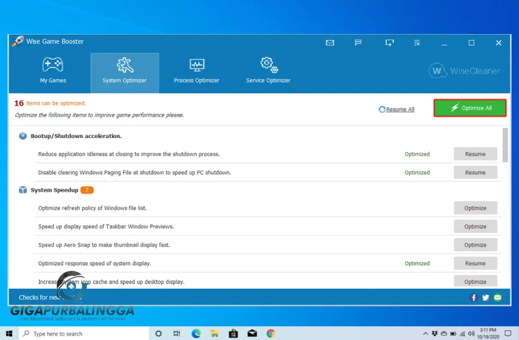 wise game booster pc free download
