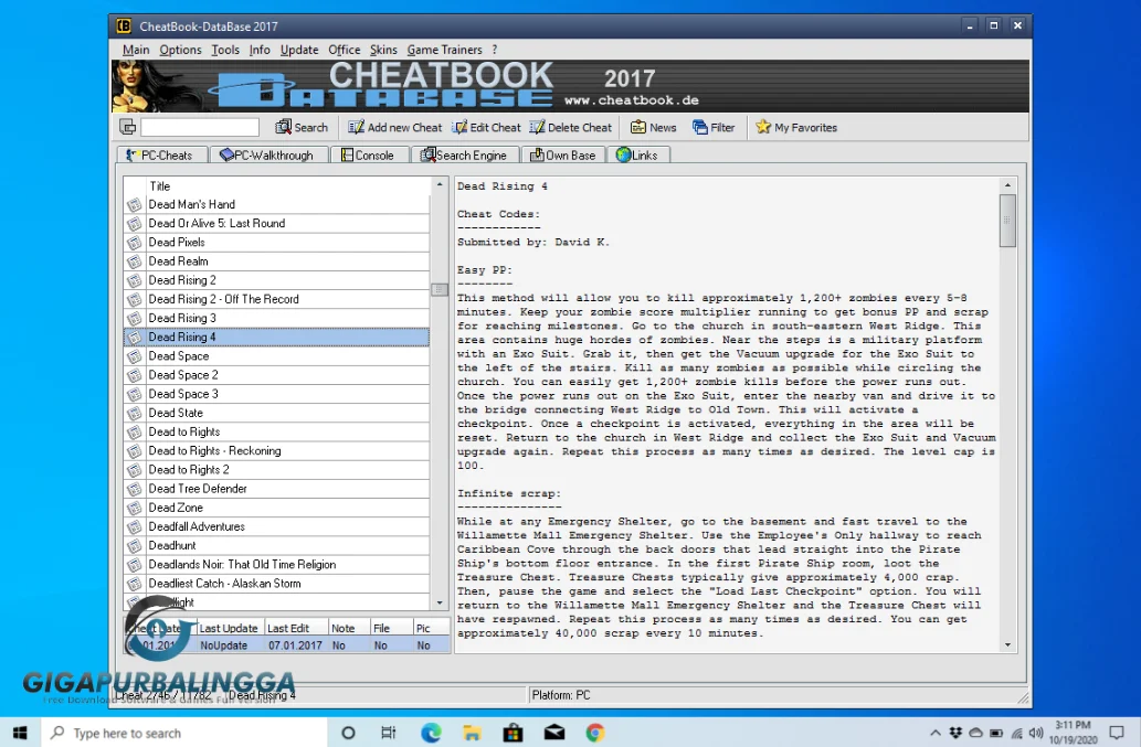 cheatbook database 2015 free download