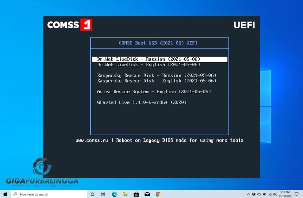 comss boot usb 2021.05