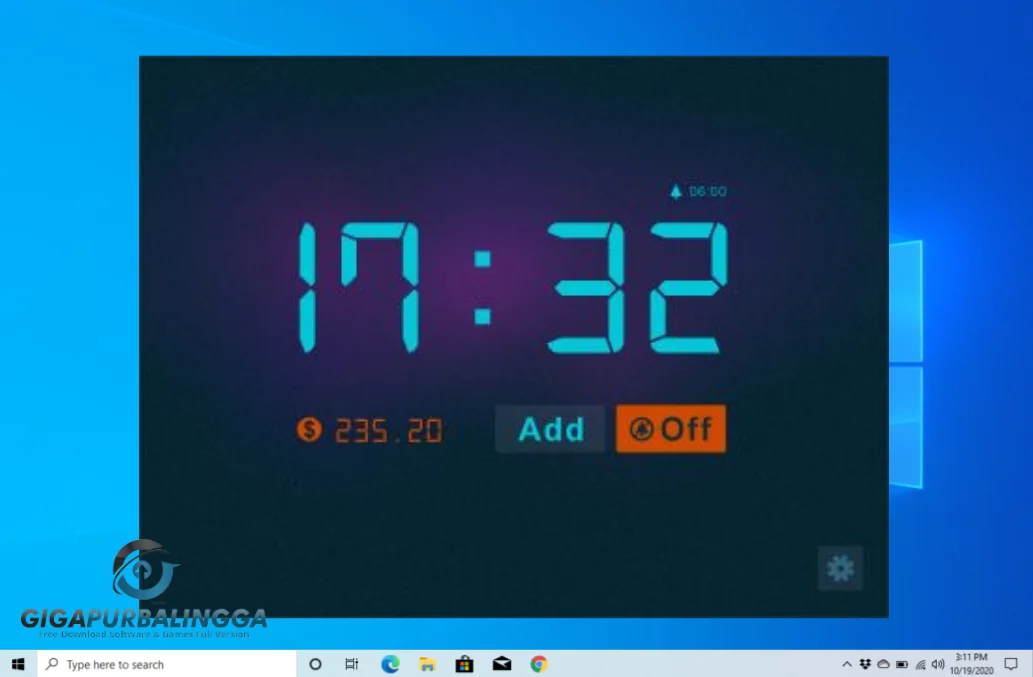 download font digital clock