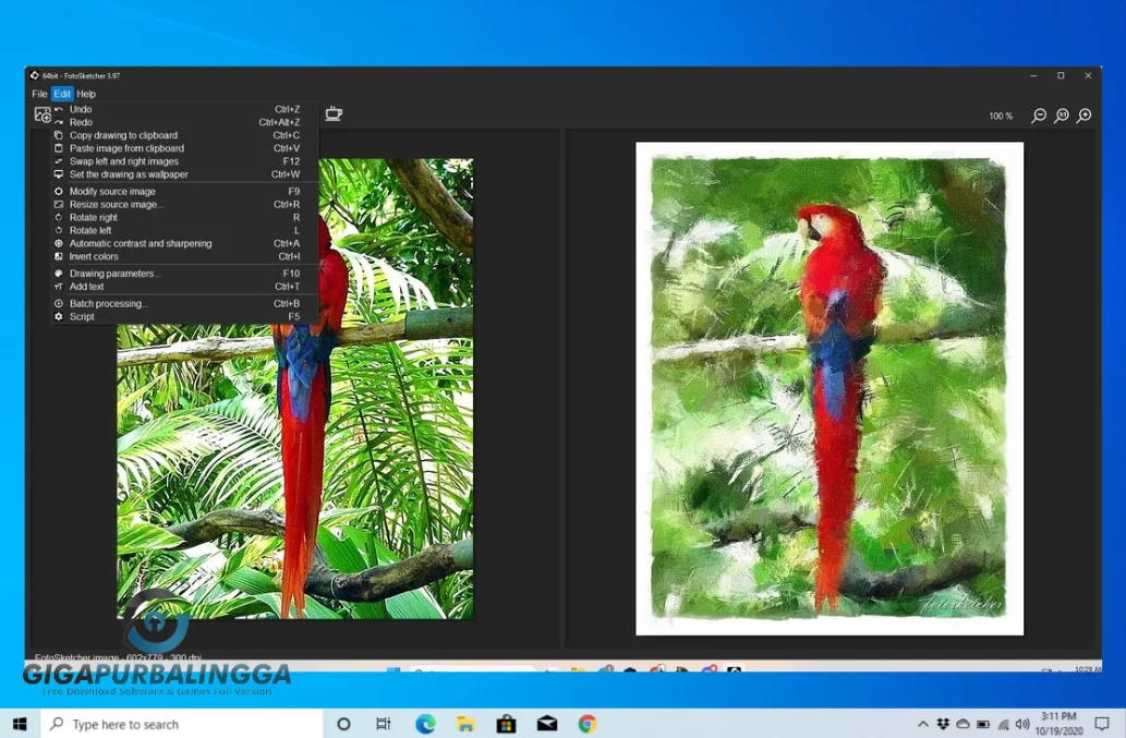download fotosketcher gratis