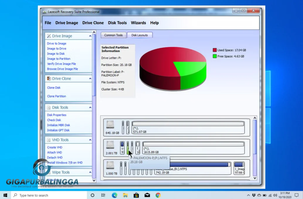 lazesoft disk image & clone portable