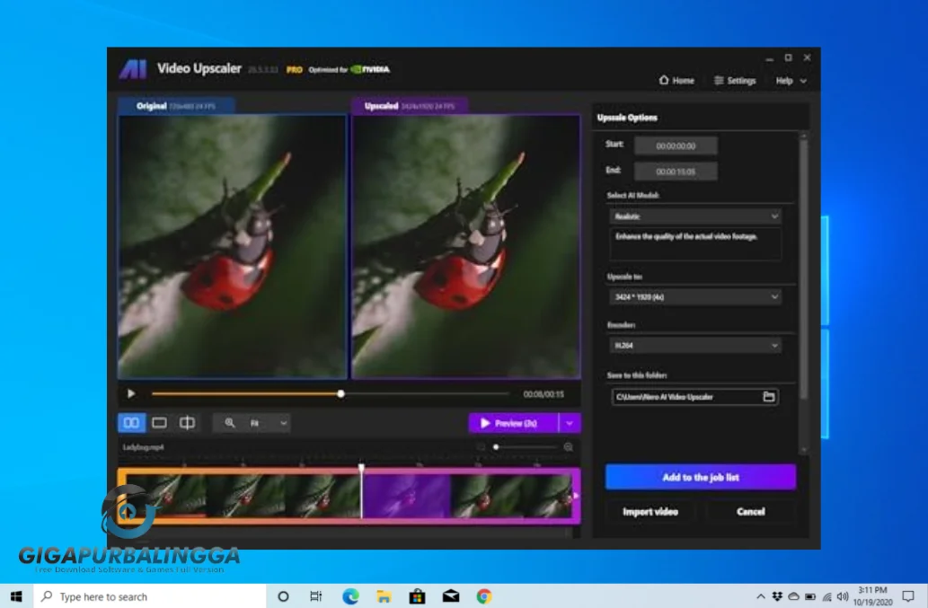 nero ai video upscaler download
