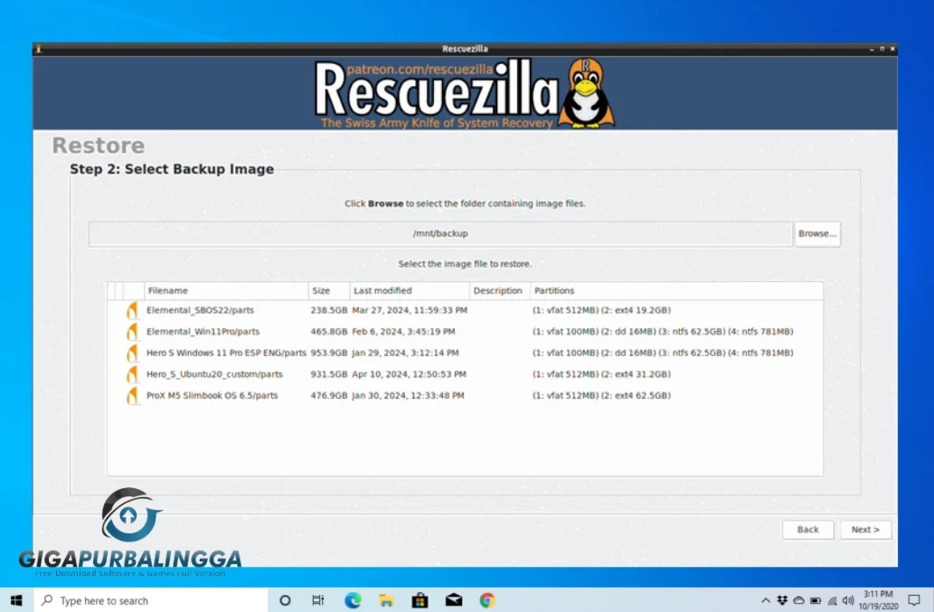 rescuezilla bootable usb