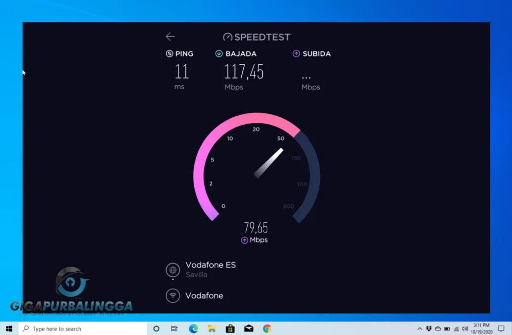 speedtest by ookla app interface