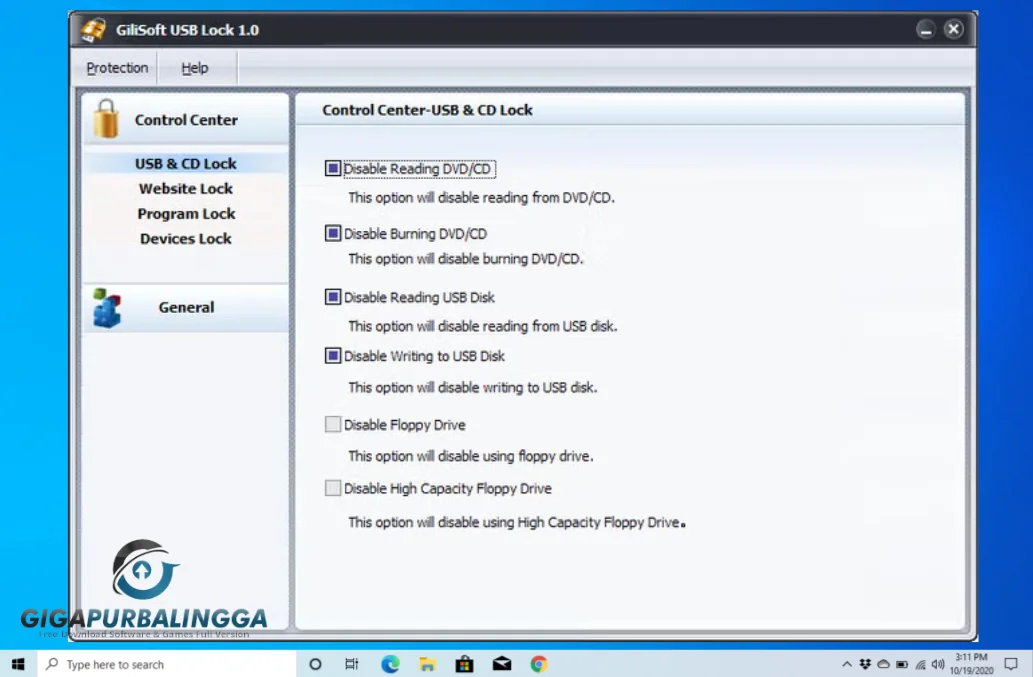 download gilisoft usb lock