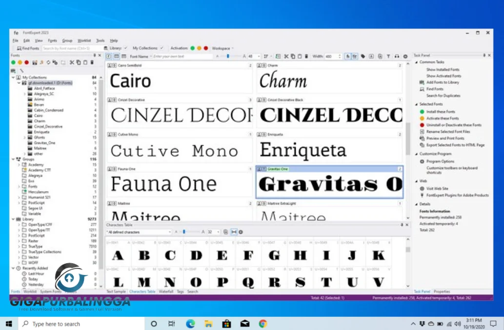 proxima fontexpert free download