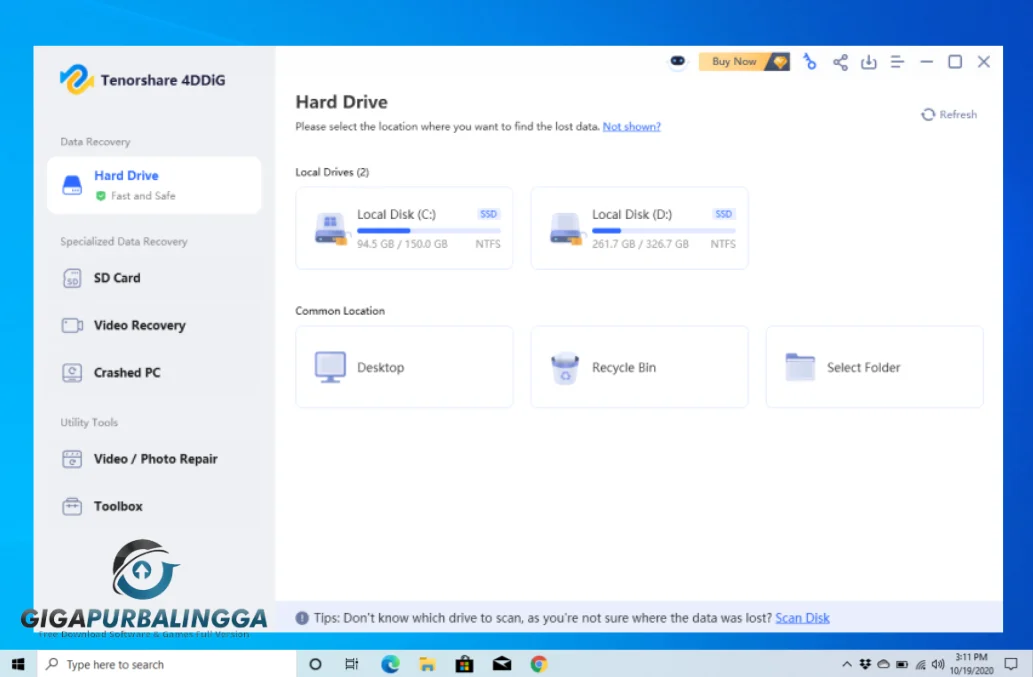 tenorshare 4ddig data recovery free download