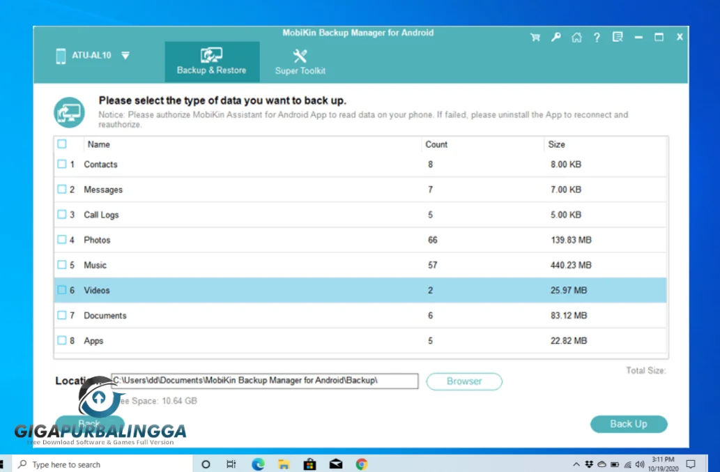 mobikin backup manager for android 1.2