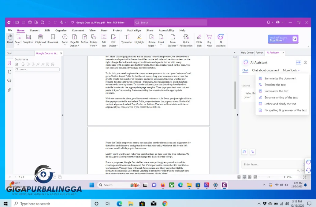 Foxit PDF Editor Pro Gigapurbalingga: Solusi Edit PDF Terbaik dan Terpercaya Free Download - Gigapurbalingga Foxit PDF Editor Pro